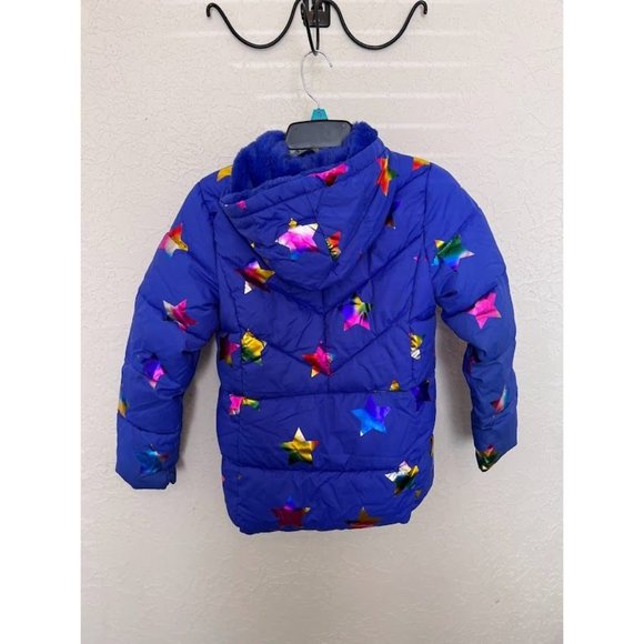 COPY - Wonder Nation Girl's Printed Stars Bubble Jacket/Coat - Picture 3 of 8